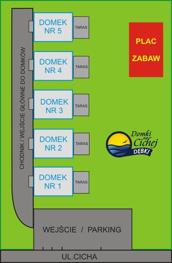 Domki Na Cichej Debki Esterno foto